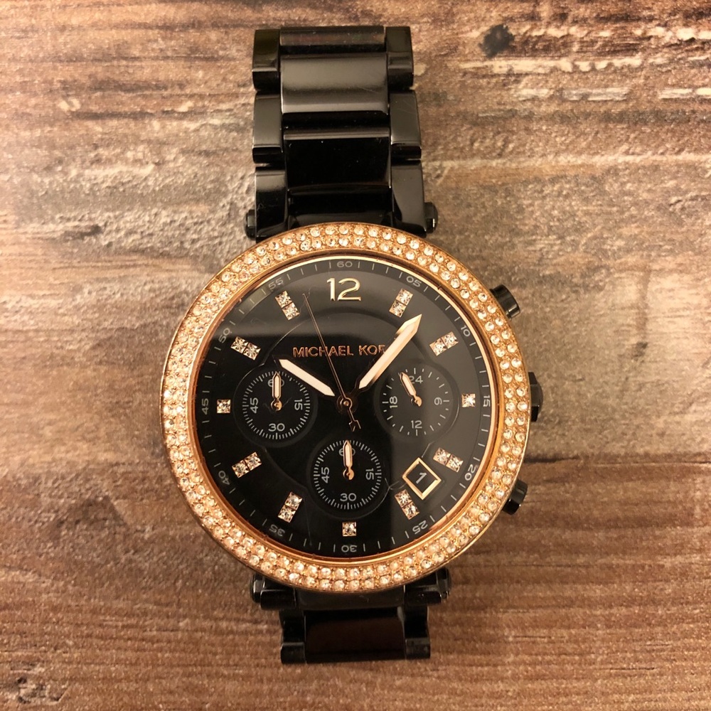Black/Rose Gold Michael Kors Women’s Watch